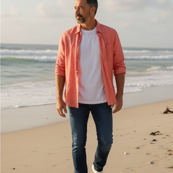 Tommy Bahama Other - Tommy Bahama Coral Casual Button Down Shirt